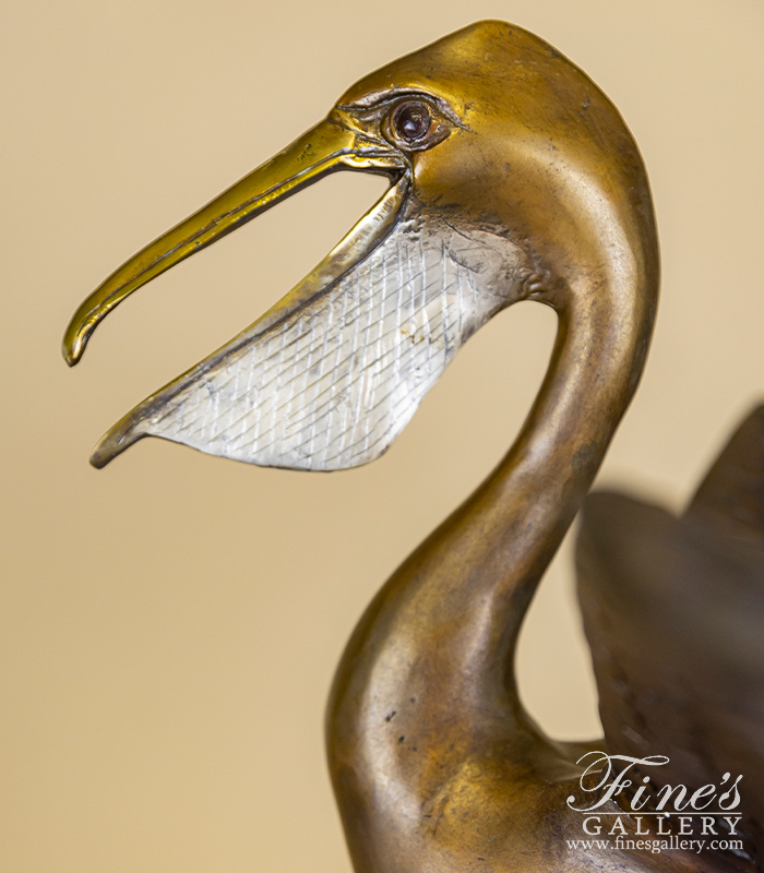 Bronze Statues  - Bronze Pelican Statue  - BS-1696